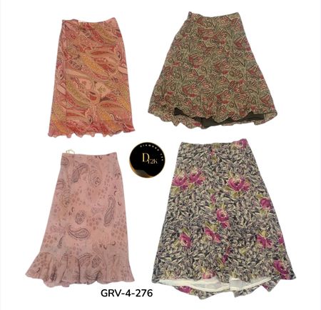 Y2k mix poly skirt (GRV-4-276)