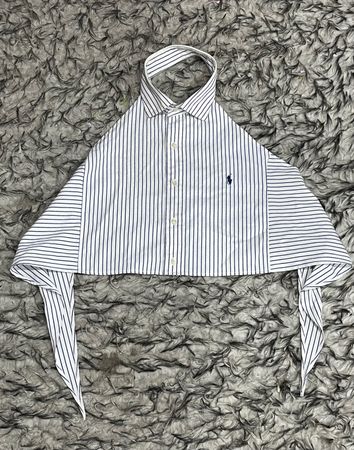 Fs-86 Upcycled polo crop top