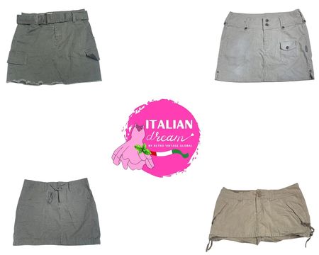 Y2K Cotton Cargo Skirts
