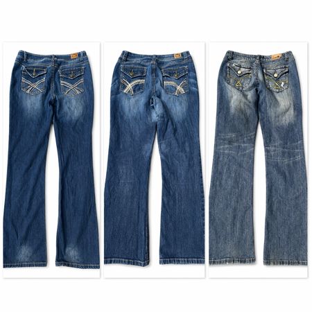 Y2K Bootcut Embroidered Women Jeans