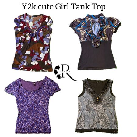 Y2k Cute Girl Tank Tops RW-1821