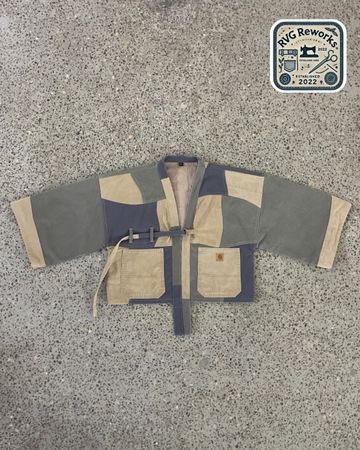 Upcycled Kimono Carhartt Jacket