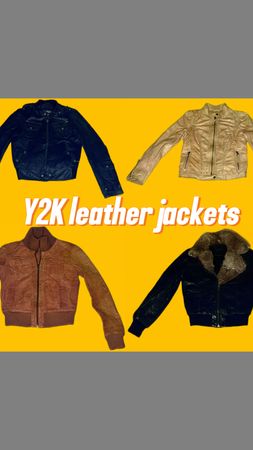 Y2K leather jackets
