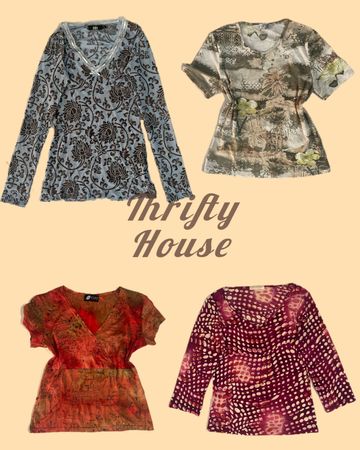 Y2K Boho Core Tops(TH/351)