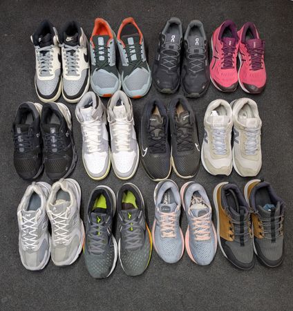 Mixed branded shoes
