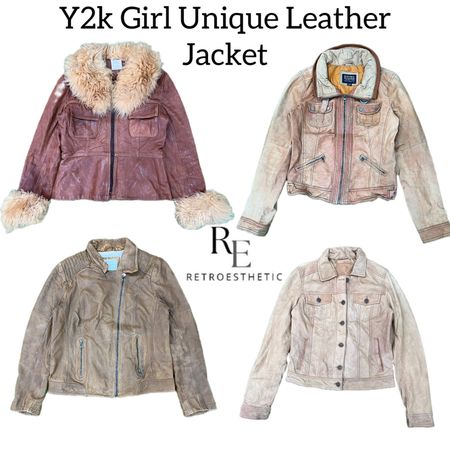 Y2K Unique Leather Jackets RE-3094