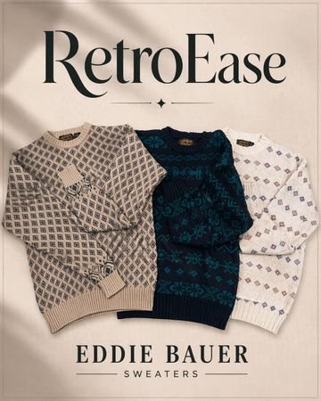 EDDIE BAUER Sweater -Vintage Style - (REV#798)