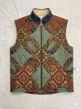 Upcycle Quilted Unique Waistcoat (DV -04)