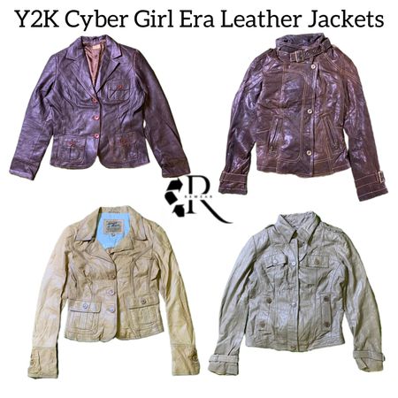 Y2K Cyber Girl Era Leather Jackets RW-1826