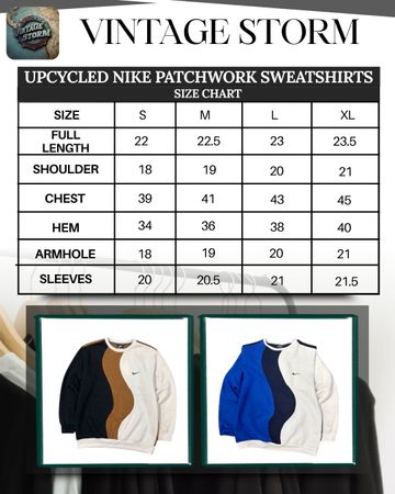 Upcycled Nike Patchwork Sweatshirts