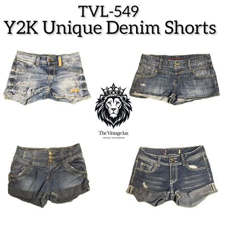 Y2K Unique Denim Shorts (TVL-549)