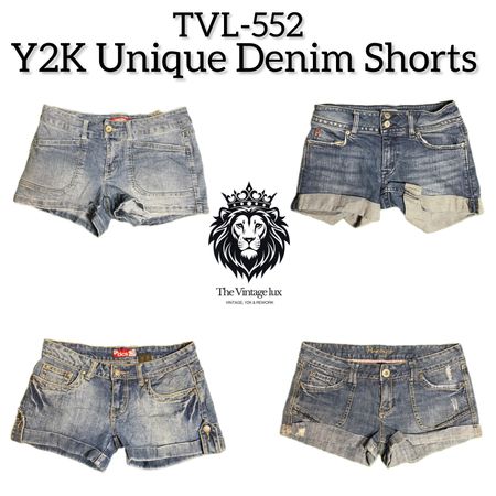 Y2K Unique Denim Shorts (TVL-552)