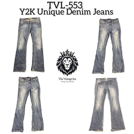 Y2K Unique Denim Jeans (TVL-553)