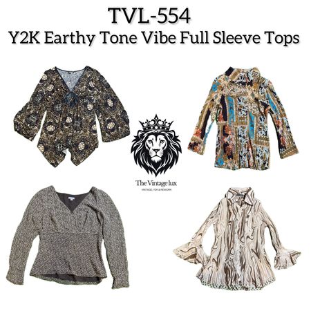 Y2K Earthy Tone Vibe Full Sleeve Tops (TVL-554)