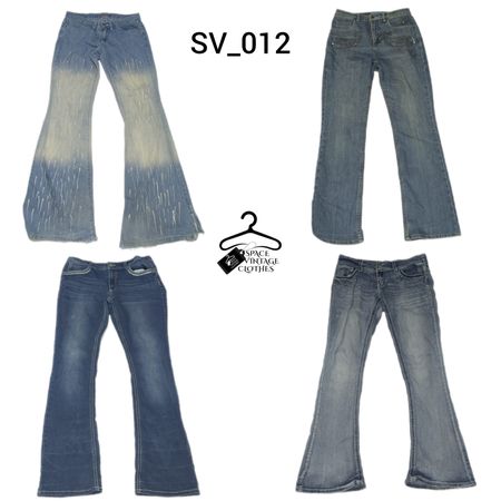 Y2K flare Denim Jeans SV_011