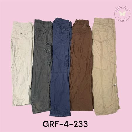 Pantalon cargo à large jambe Y2K – Pantalon streetwear à poches multiples (GRF-4-233)