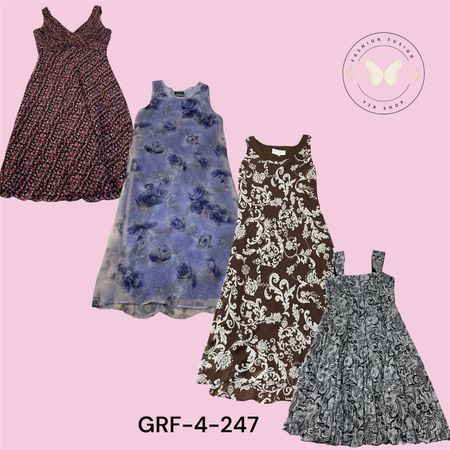 Robe en polyester imprimée Y2K pour femmes – Coupe décontractée d'été (GRF-4-247)