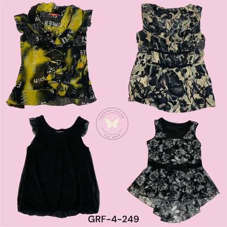 Damen Y2K bedruckte Polyesterbluse – Lässige Alltagskleidung (GRF-4-249)