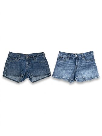 (FV-1247) Y2K Denim Shorts