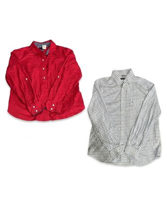 (FV-1249) Button Up shirts brand like( Nautica , American Eagle , Tommy Hilfiger )