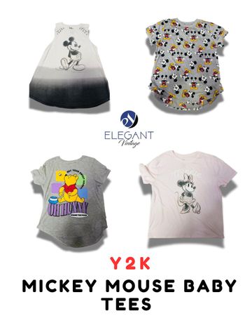 Y2K Micky Mouse Baby Tees - EV1890