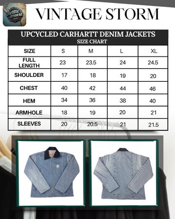 Upcycled Carhartt Denim Jackets