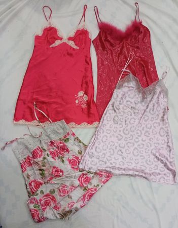 CR7806 Y2K Silk Tops