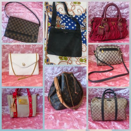 Louis Vuitton,Gucci,Prada Branded Bags