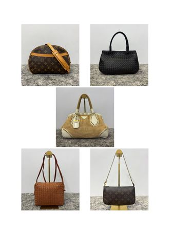 Luxury Designer Bags Bundle, Bottega Veneta, Louis Vuitton and Prada