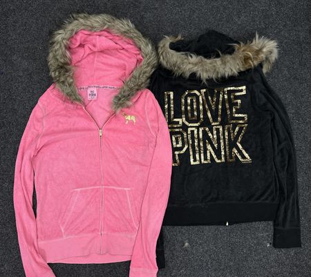 Pink and Bebe Fur Jacket