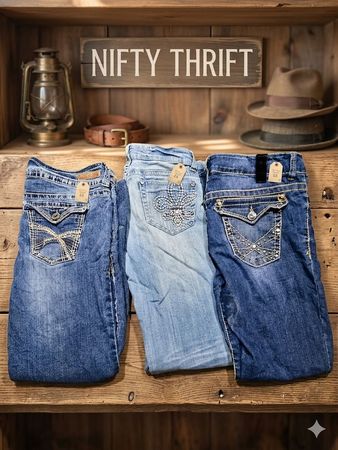 Y2K Flare/Bootcut Embellished Jeans