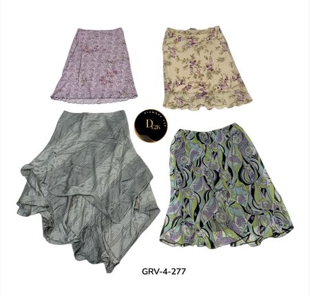 Y2K Poly Skirts – Trendy, Lightweight & Everyday Essential (GRV-4-277)