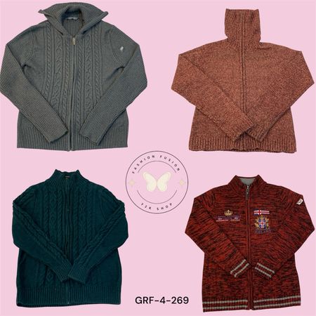 Y2K High Neck Pullover – Soft Knit Casual Winter Sweater (GRF-4-269)