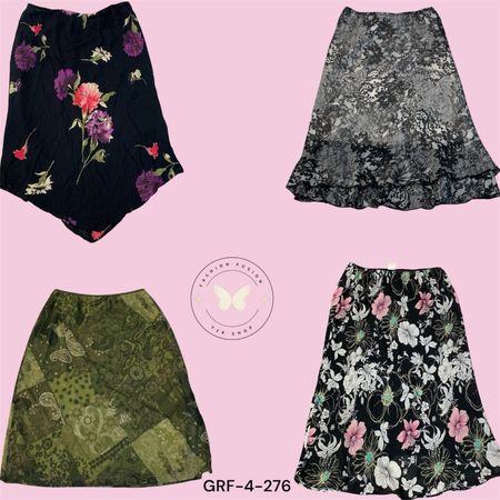 Y2K Style Printed Polyester Skirt for Women – Cute Retro Fit (GRF-4-276)