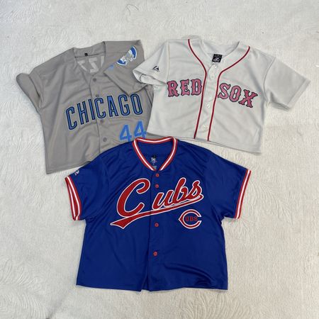 Upcycle Baseball Jersey Top (DV -04)