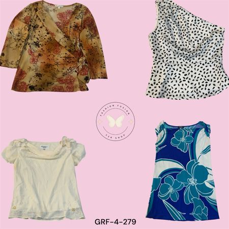 Retro Y2K Printed Shirt Blouse – Stylish Everyday Wear for Women (GRF-4-279))