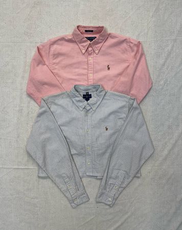 Upcycle Ralph Lauren Polo Crop Top (DV -04)