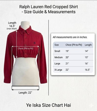 Upcycled Ralph Lauren Hot-Girl Crop Tops - Limited Time offer 🚨