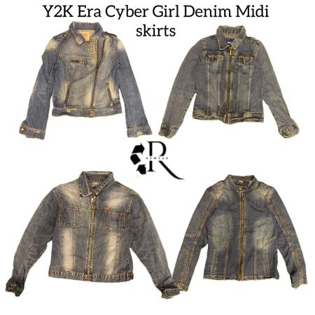 Y2K Era Cyber Girl Denim Jackets RW-1839