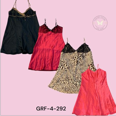 Y2K Patterned Slip Dress – Soft Satin Streetwear Look (GRF-4-292)