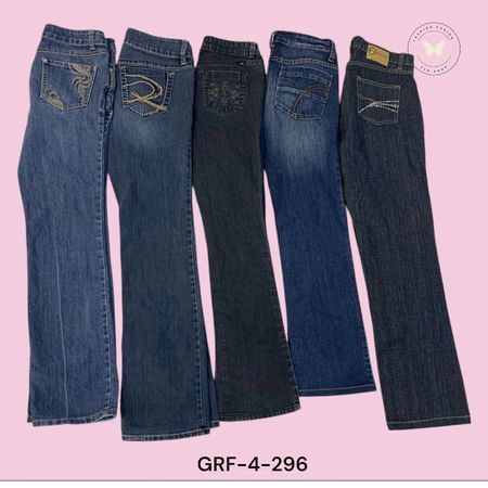 Y2K Modern Low Rise Jeans for Women – Vintage 2000s Style Denim (GRF-4-296)