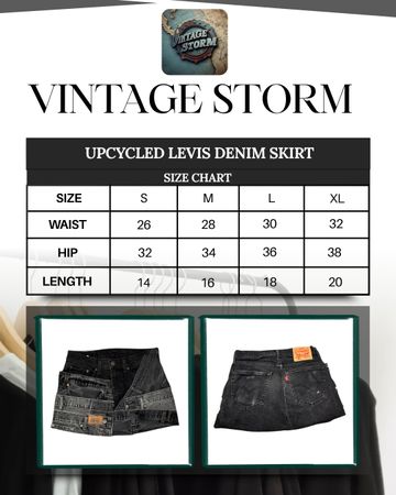 Upcycled Levi’s Denim Skirts