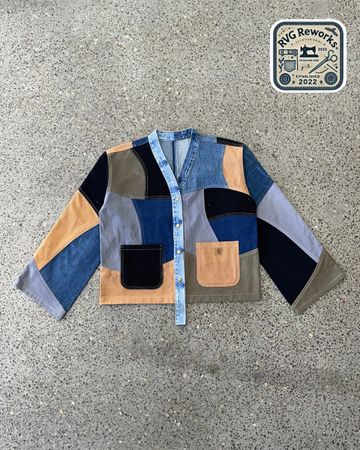 Upcycled Kimono Carhartt Jacket