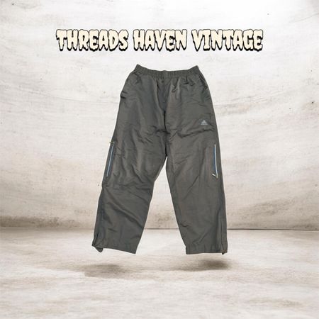 TH#001 Parachute Trousers High Waist Street Style Wide Leg Pants