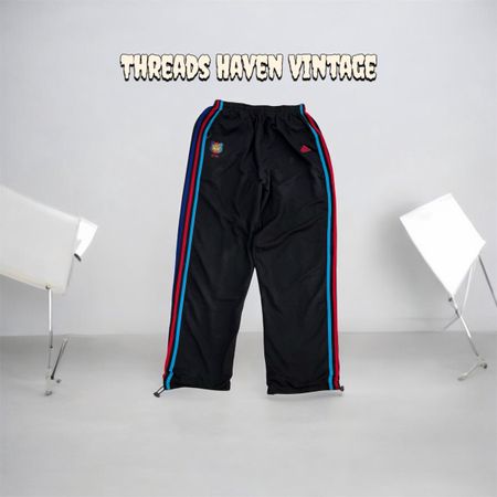 TH#002 Y2K Parachute Cargo Trousers Baggy Fit Lightweight Pants