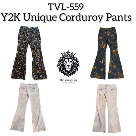 Y2K Unique Corduroy Pants (TVL-559)