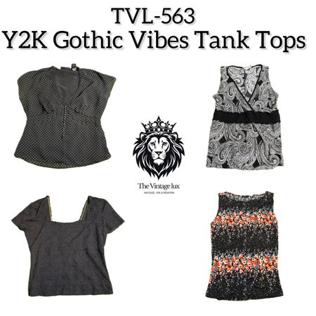 Y2K Gothic Vibe Tank Tops (TVL-563)