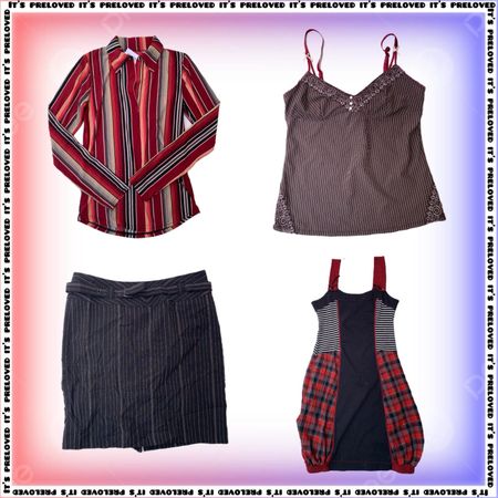 Striped Essentials Bundle - tops, dresses, skirts (SS-2331)
