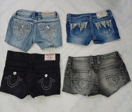 CR7812 Upcycled Mixed Branded Shorts