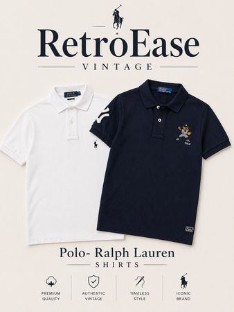 Ralph Lauren Vintage Polo Shirts – Branded Premium Bundle